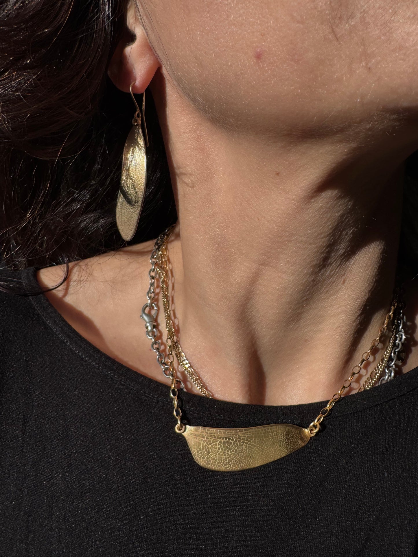 Gold plate Dragonfly Wing Set
