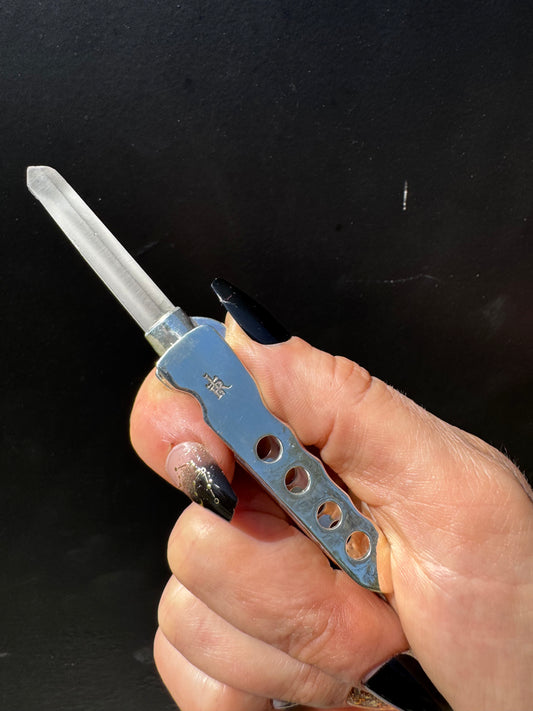 Light Crystal Switchblade - Tessa Rand Jewelry