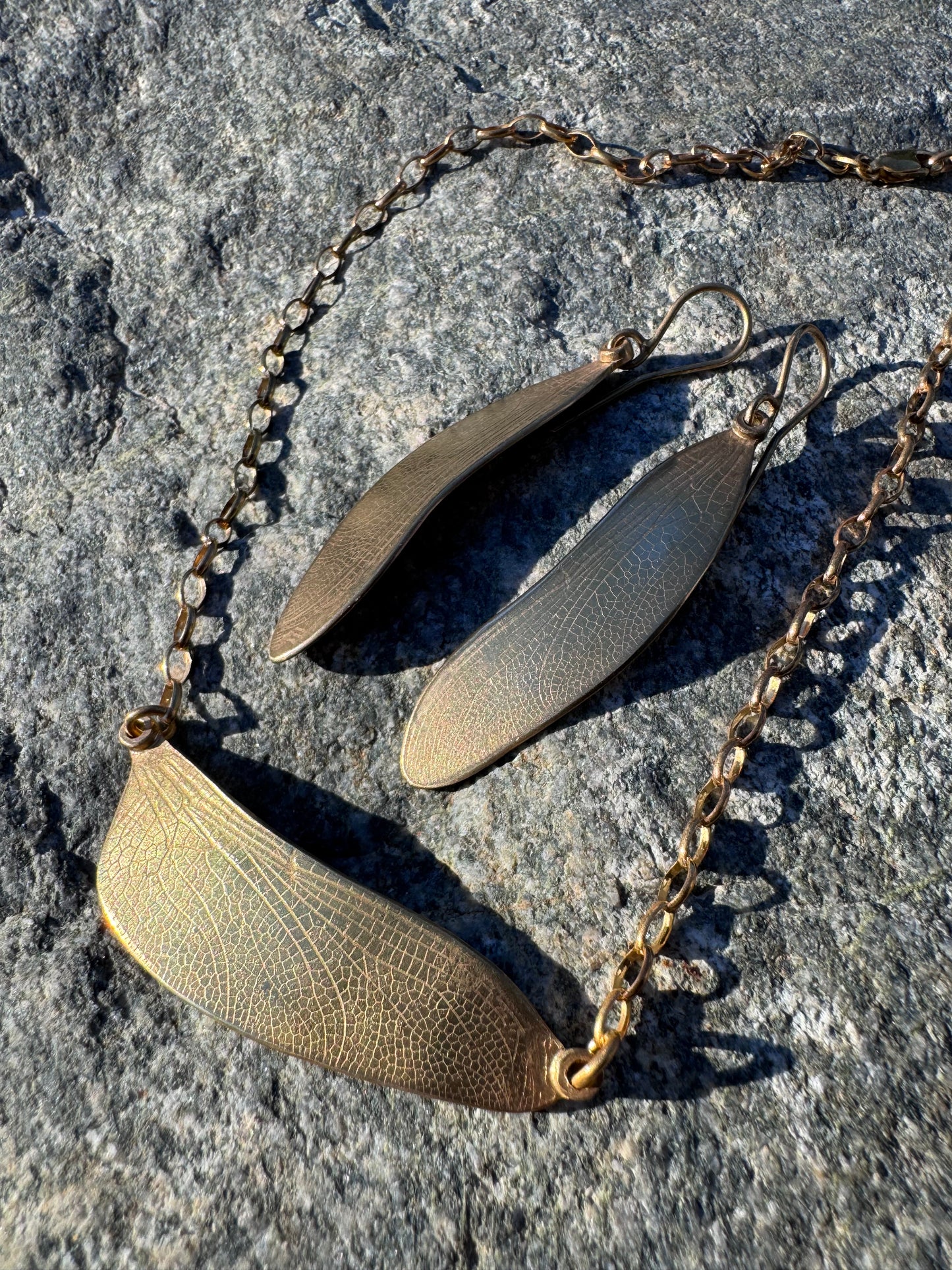 Gold plate Dragonfly Wing Set