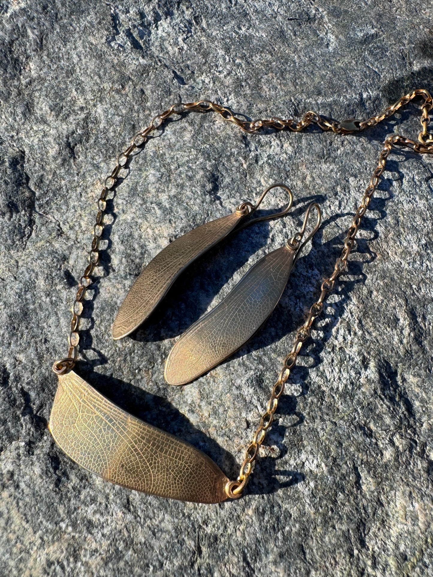 Gold plate Dragonfly Wing Set
