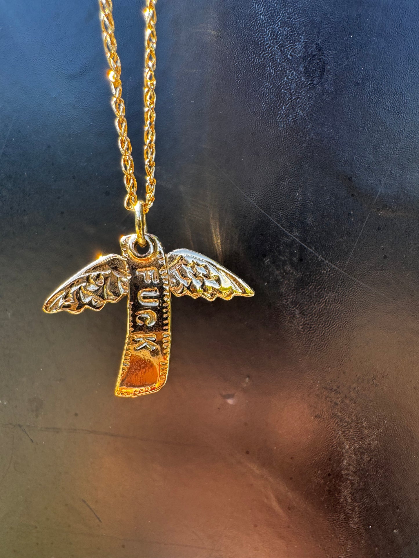 14k Gold Flying Fuck