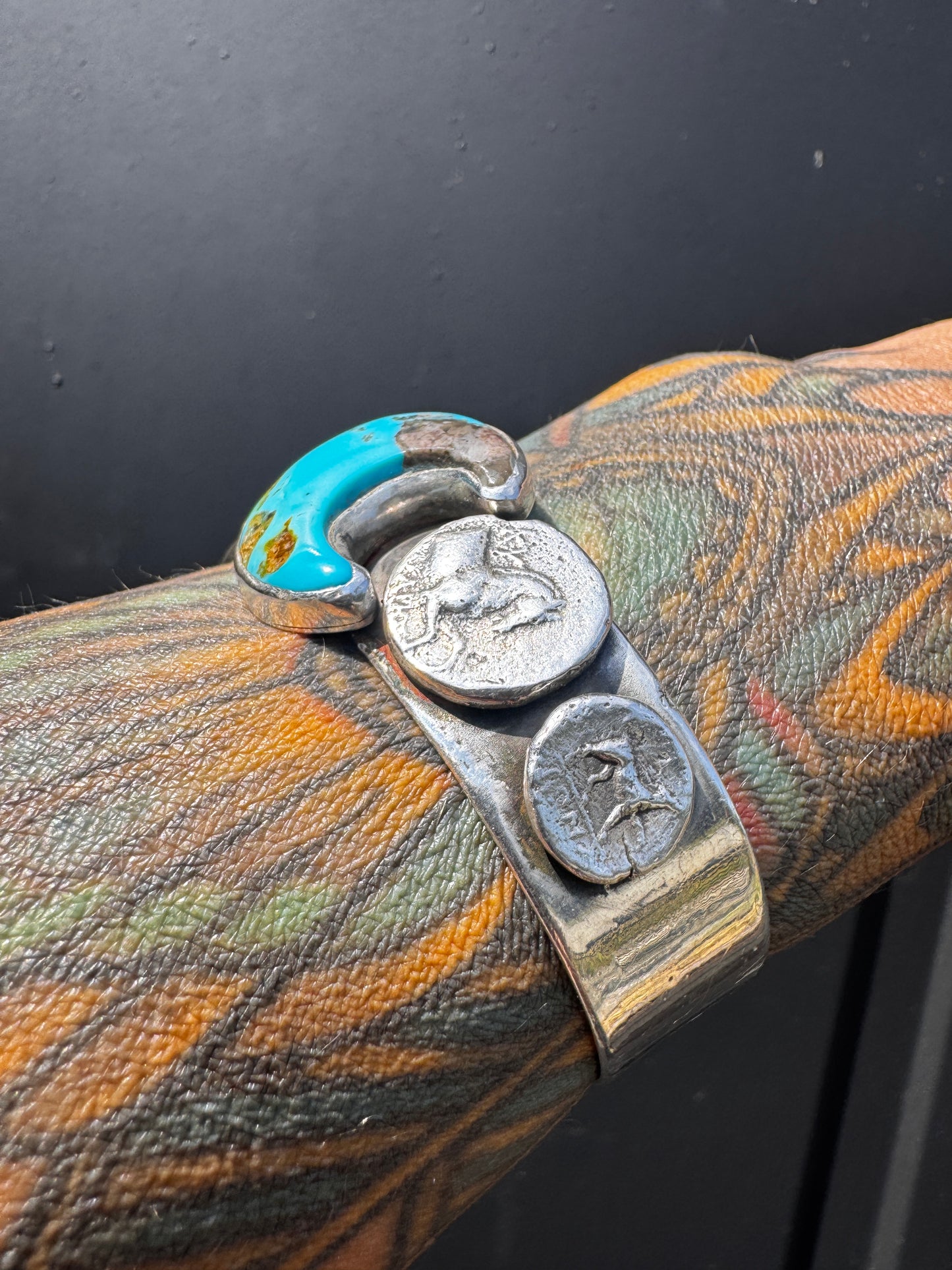 Ancient Coin Lunar Cycles Cuff