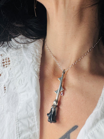 Black Tourmaline Rose