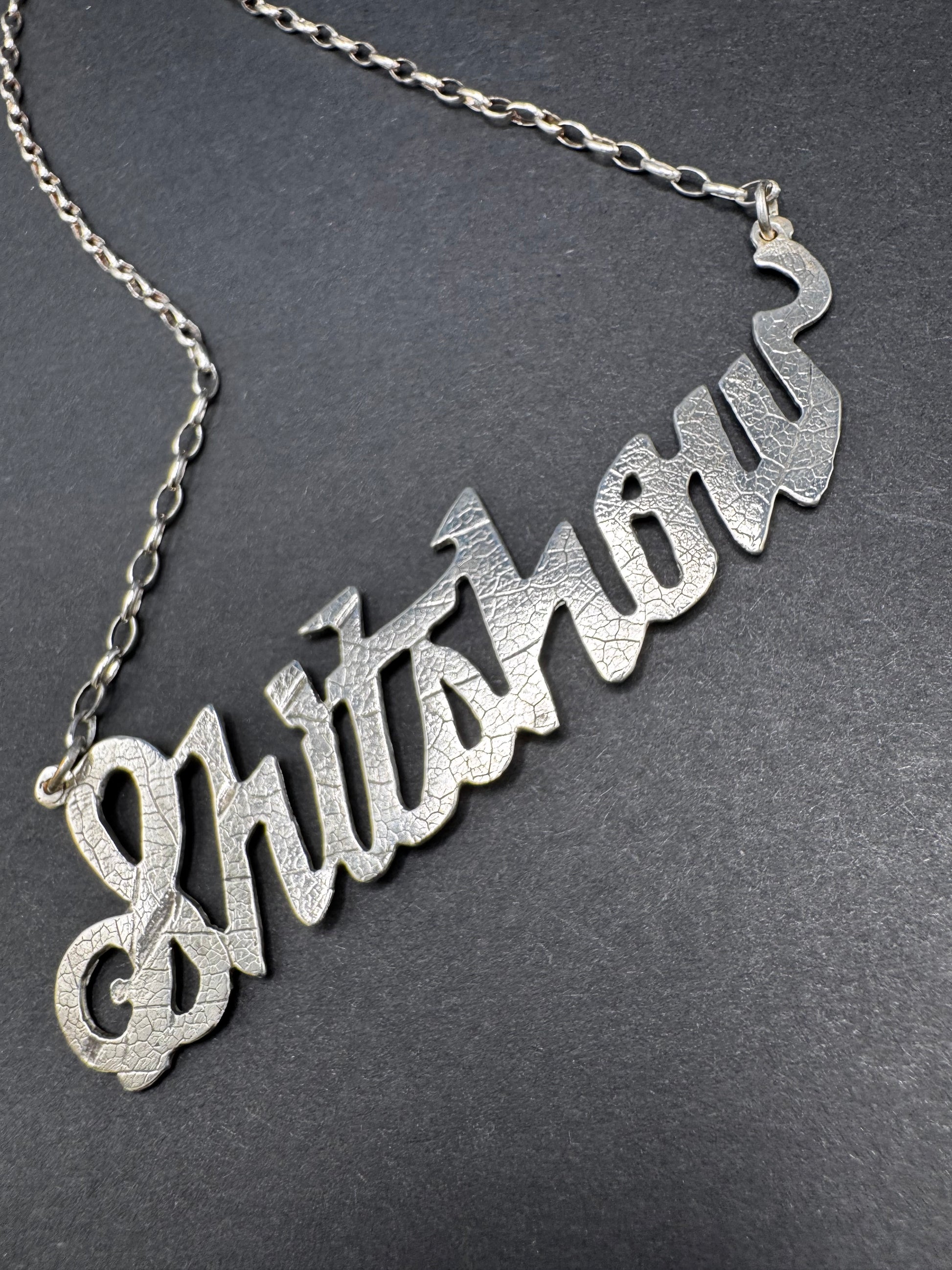 Textured Silver Shitshow - Tessa Rand Jewelry