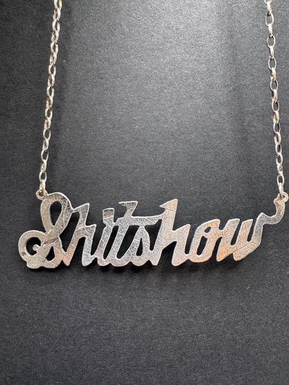 Textured Silver Shitshow - Tessa Rand Jewelry