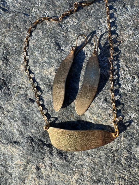 Gold plate Dragonfly Wing Set