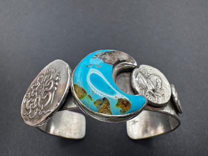 Ancient Coin Lunar Cycles Cuff