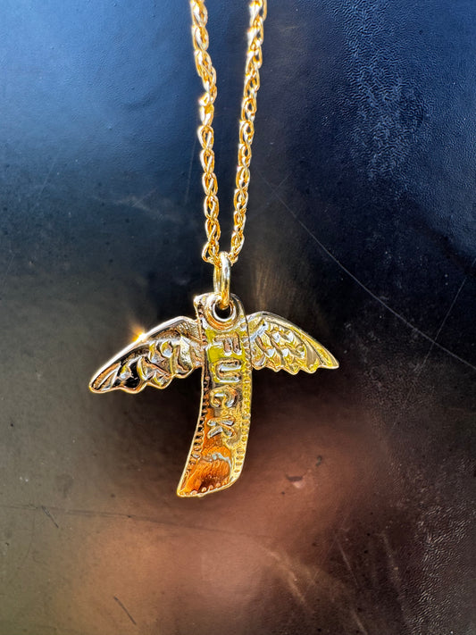 14k Gold Flying Fuck - Tessa Rand Jewelry