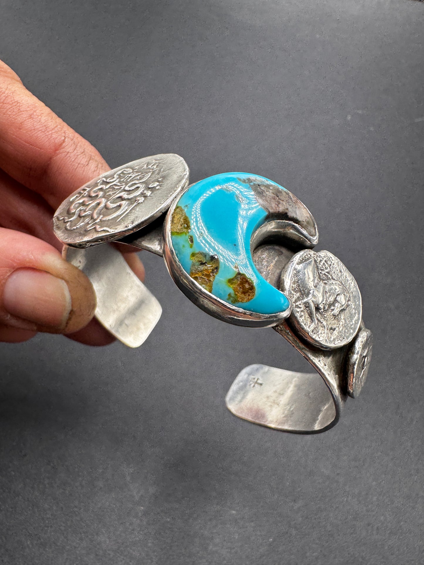Ancient Coin Lunar Cycles Cuff