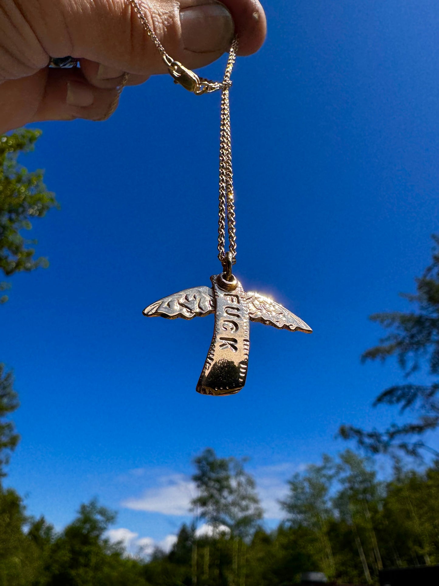 14k Gold Flying Fuck