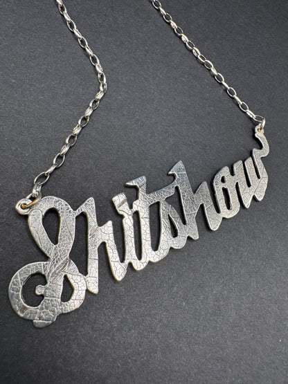 Textured Silver Shitshow - Tessa Rand Jewelry