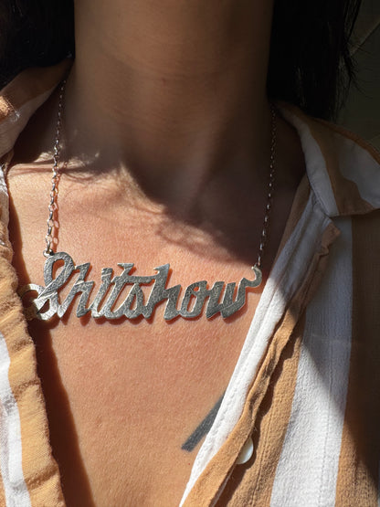 Textured Silver Shitshow - Tessa Rand Jewelry