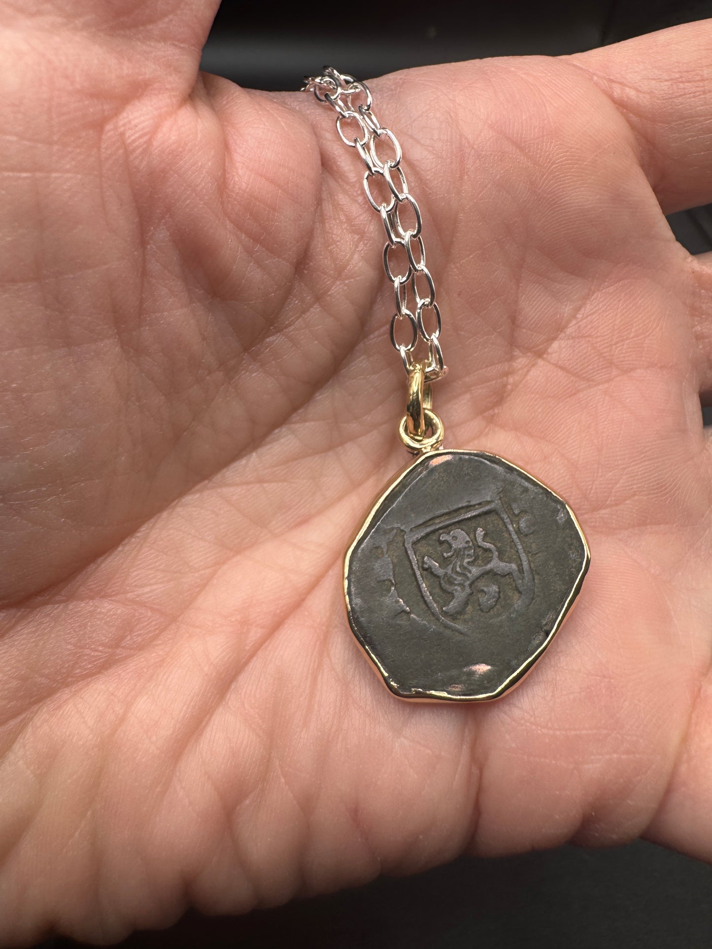 Pirate Daddy Gold Coin - Tessa Rand Jewelry