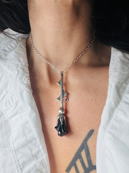 Black Tourmaline Rose