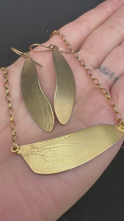 Gold plate Dragonfly Wing Set