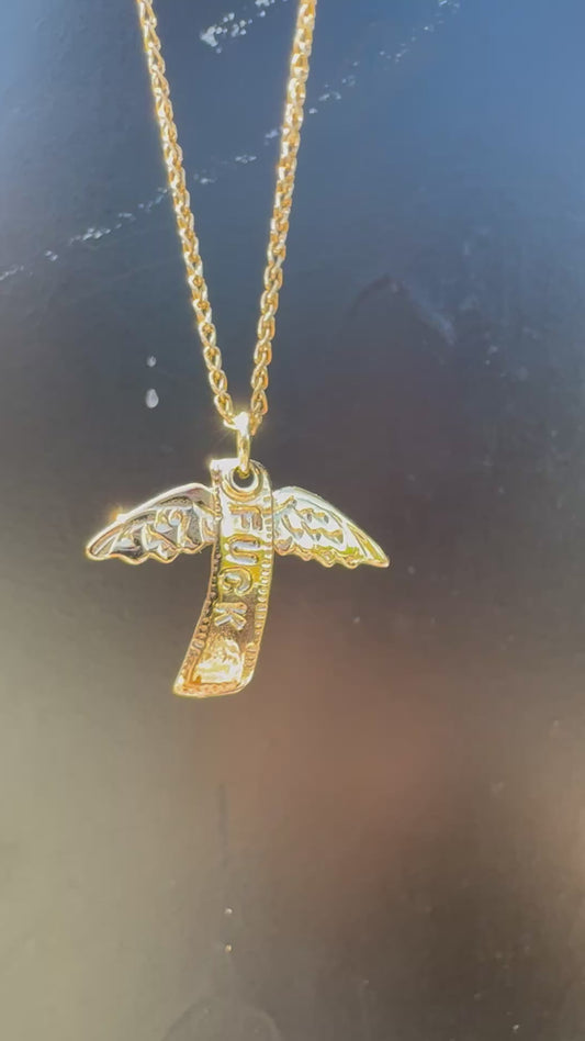 14k Gold Flying Fuck